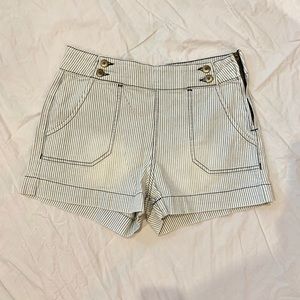 Hudson sailor / train conductor denim shorts